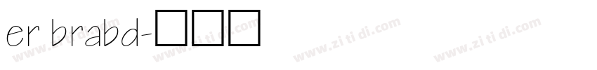 er brabd字体转换